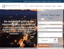 Tablet Screenshot of danielslawfirm.net