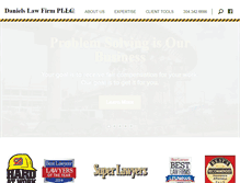 Tablet Screenshot of danielslawfirm.com